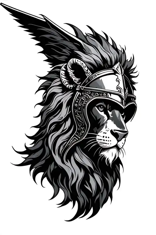 Lion War Helmet