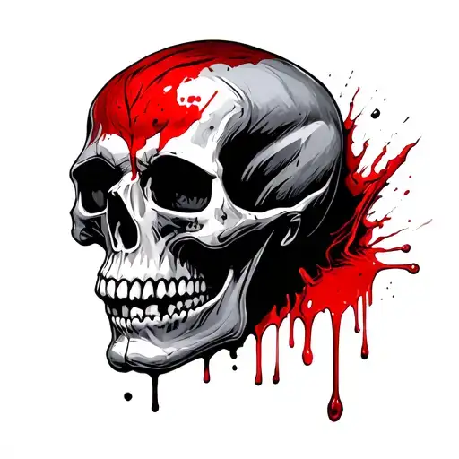 Skull Who Has Blood