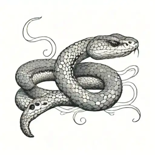 Snake With Morse Code