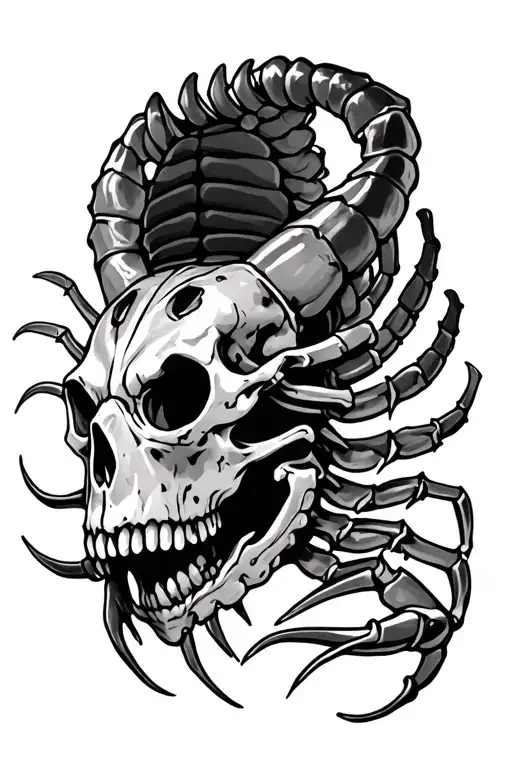 Scorpion Skull With Hole