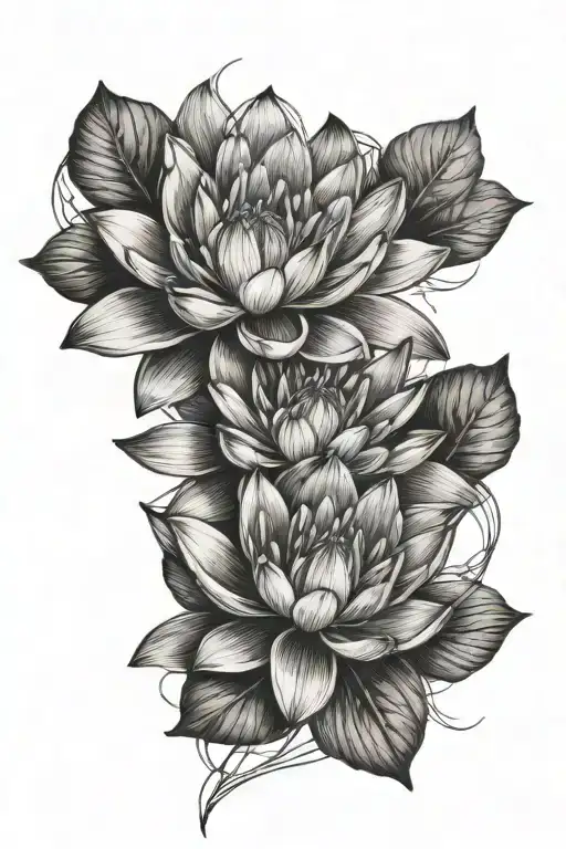 Cosmo Water Lily Intertwined