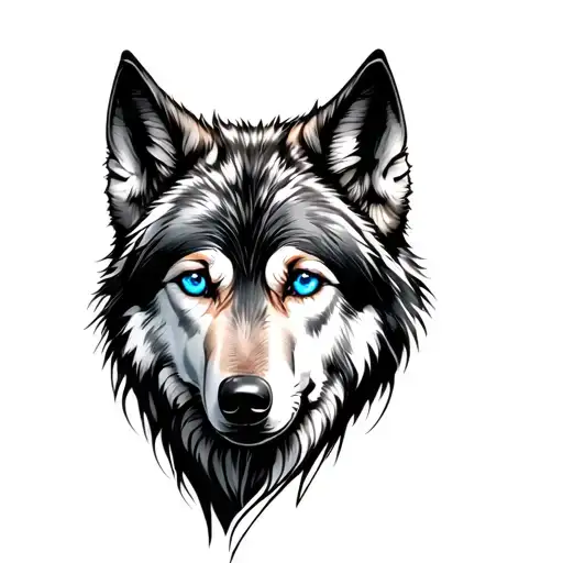 Wolf Blue Eyes