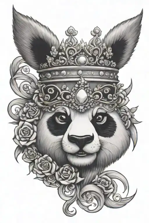 Panda Tiara Mr Happy