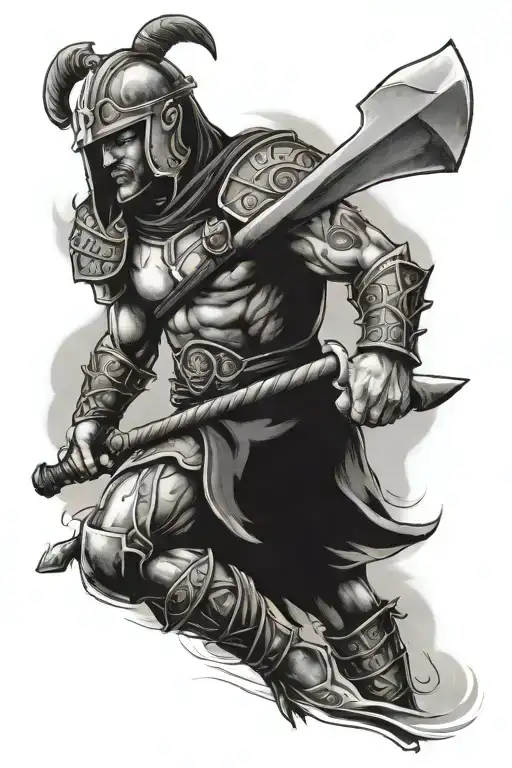 Warrior With An Axe