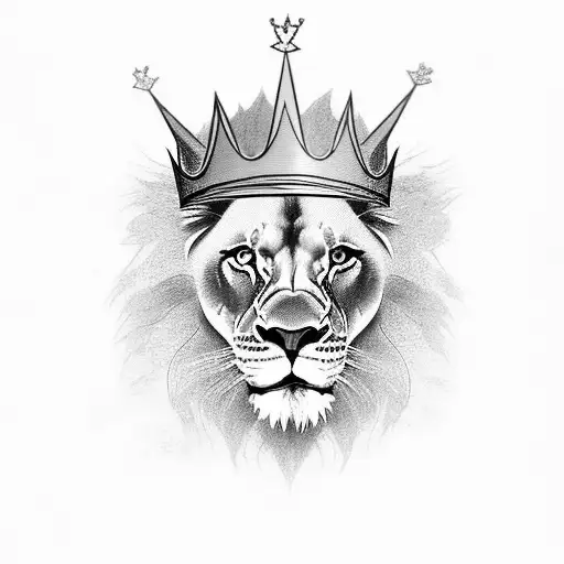 Lion With Crown