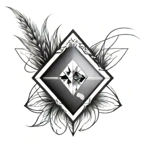 A Diamond On Top Of A Blade Of Grass