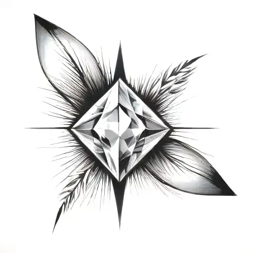 A Diamond On Top Of A Blade Of Grass