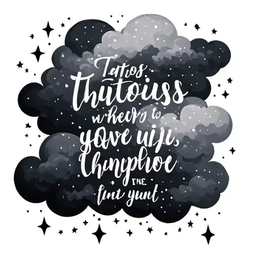 Bible Verse With Clouds And Stars