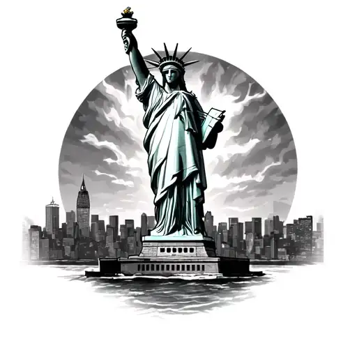 Statue Of Liberty Big Fire