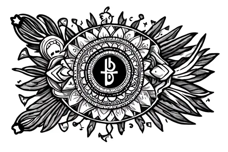 Ghana Mixed With Religious Symbols