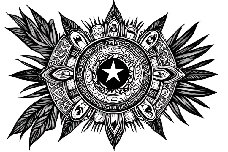 Ghana Mixed With Religious Symbols