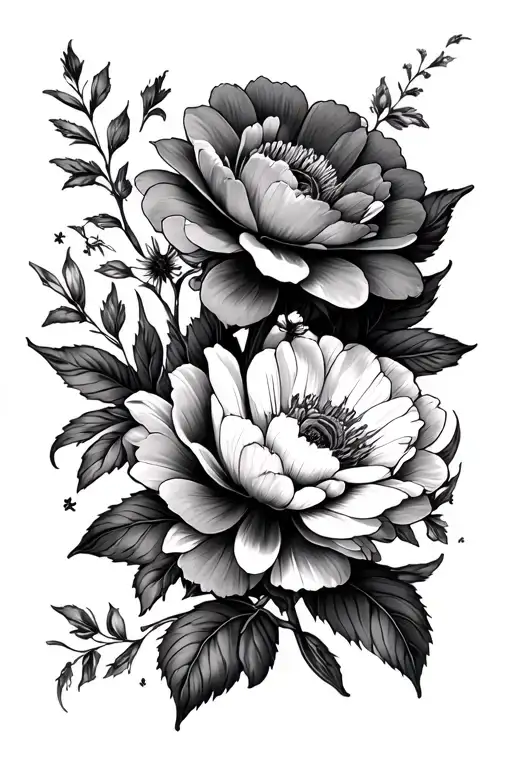 Birth Flower Arounds Arm Sleeve