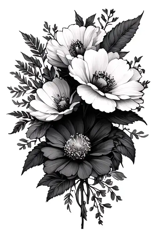 Birth Flowers Arounds Arm Sleeve