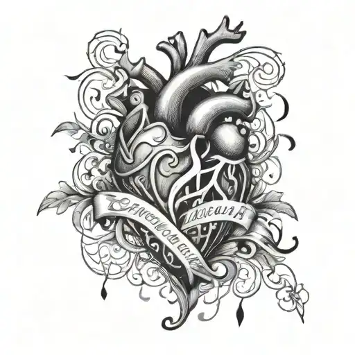 Heart Created From The Word Overwhelmed