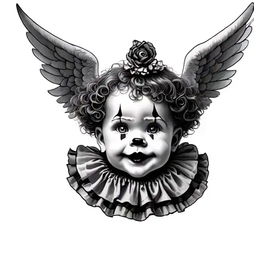 A Baby Angel Clown