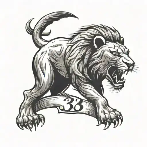 The Number 33 Lion Honey Badger