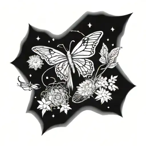 Butterflies Dreamcatchers Stars Outerspace Galaxy