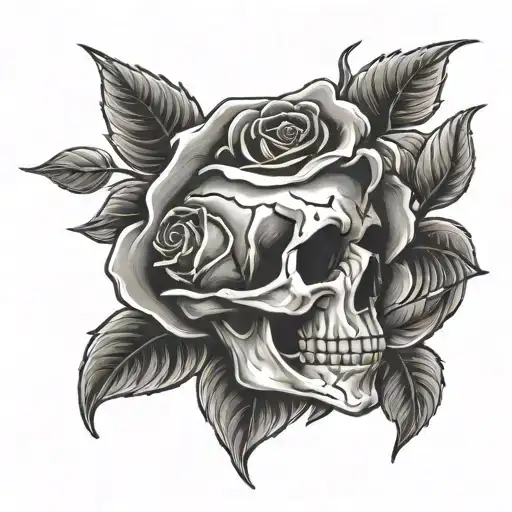 Skull And Rose Forgiveness Is Key