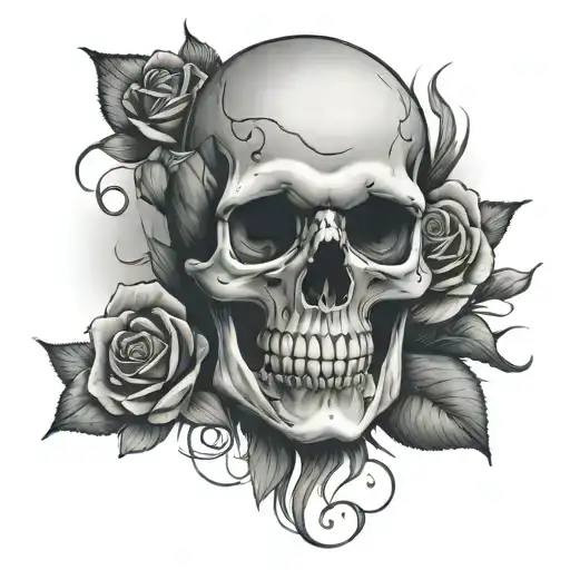 Skull And Rose Forgiveness Is Key