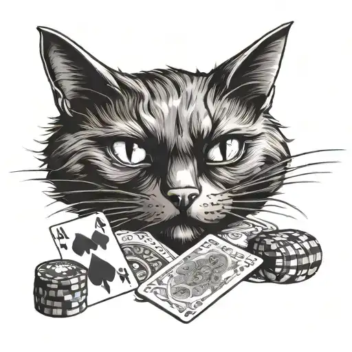 Black Cat And Play Poker