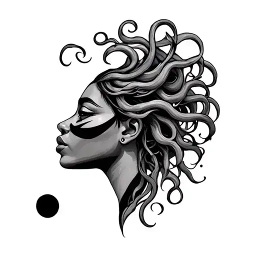 African Medusa With Semicolon Eye