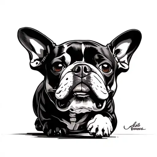 French Bulldog Skeleton Running