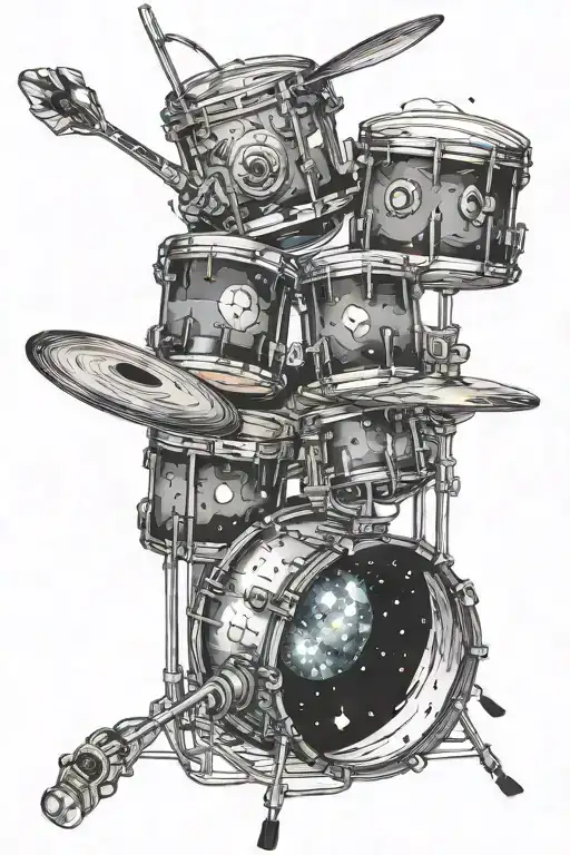 Drums And Space Themed