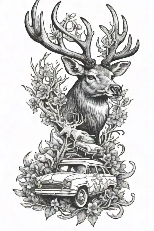 Deer Antlers Moreal Mushrooms Car Parts Integrated