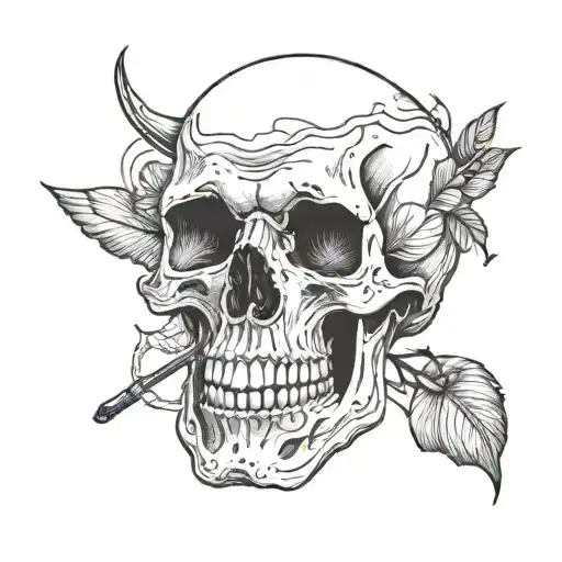 Skull That Seys Forgivness Is Key