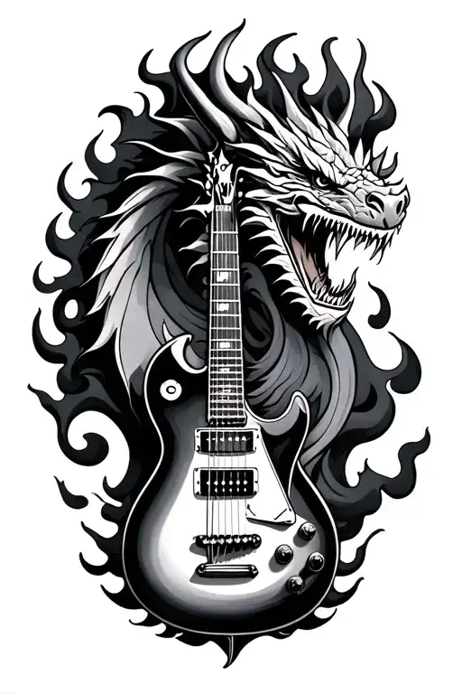 Guitar Fire Breathing Dragon