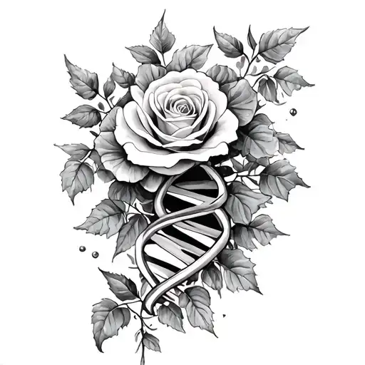 Dna Made Of Ivy And Roses
