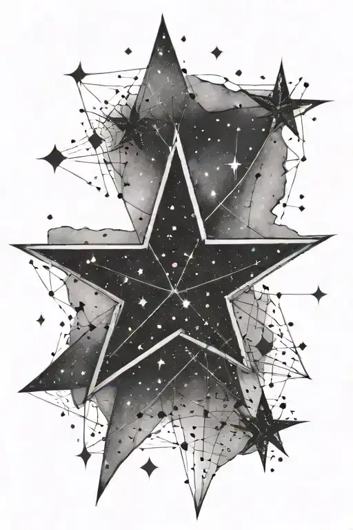 Dainty Fineline Star Constellation