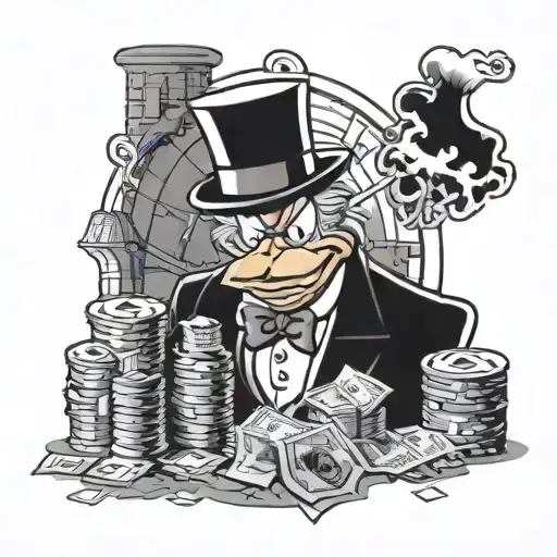 Scrooge Mcduck Wolf Of Wall Street Scene