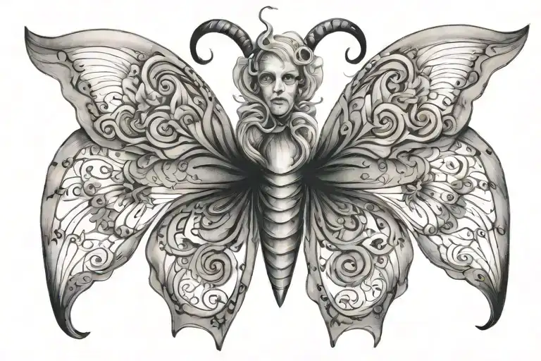 Aries Zodiac But Make It Like A Butterfly Wings