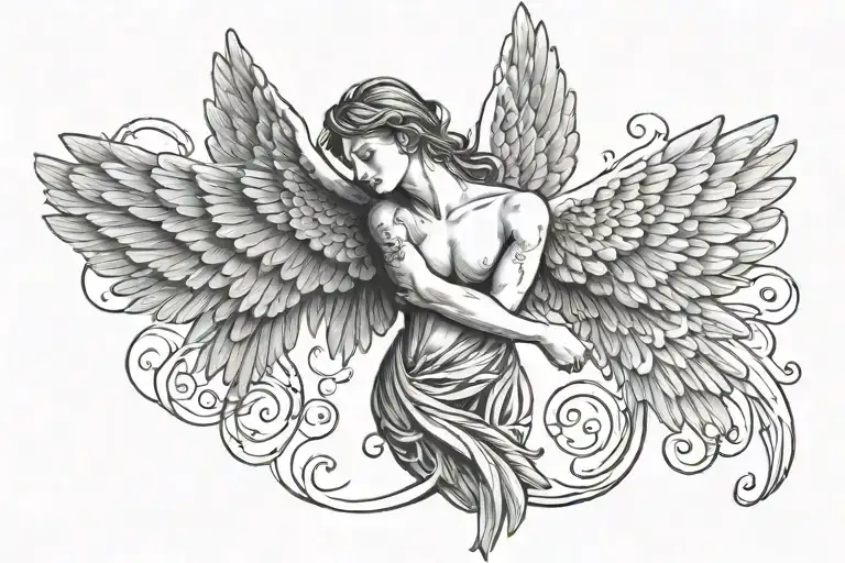 Name With Flying Angel