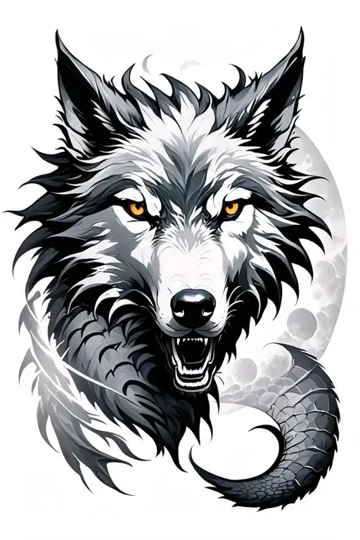 Dragon Moon Wolf