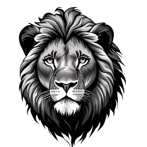 Lion With Sharp Eye Looking