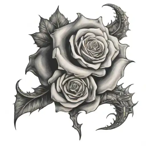 Rose With Dragon Wrapped