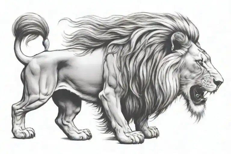 Full Lion Side Profile