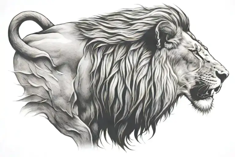 Full Lion Side Profile