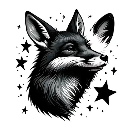 Raton Washer And Fox With Stars