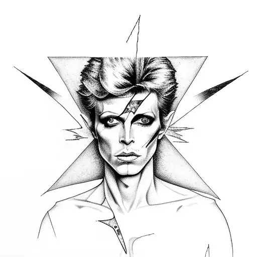The Artist Formally Known As Prince Symbol Combined With David Bowie Lightning Bolt