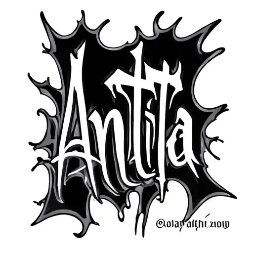 Anita Graffiti Style Tattoo Lettering