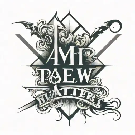 4 Letters Above And Below A Straight Line