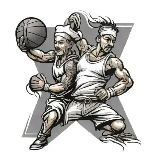 Basketball And Chef And Boxing