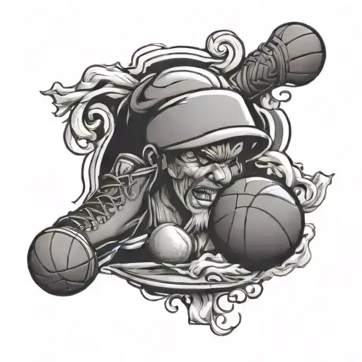 Basketball And Chef And Box Gloves