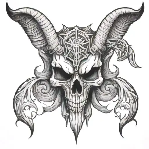 Baphomet Skull