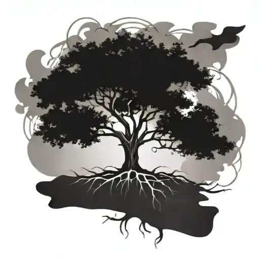 Family Tree With Roots That Are Initials Gn