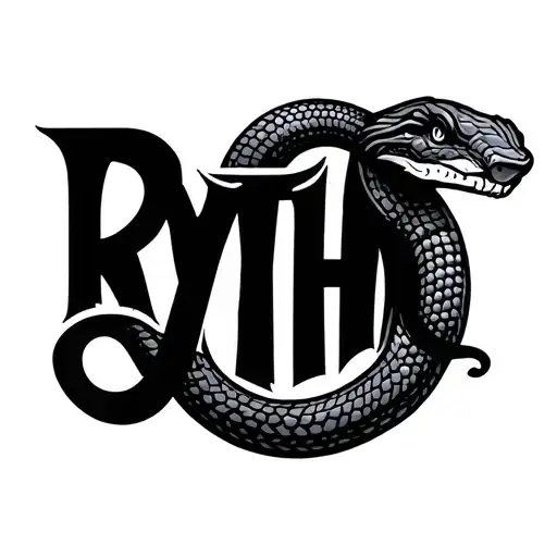 Rythm Word Shaped Like Snake