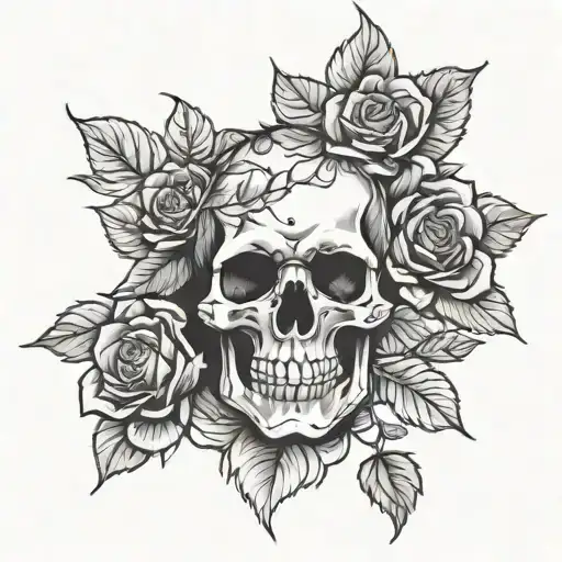 Skull And Roses